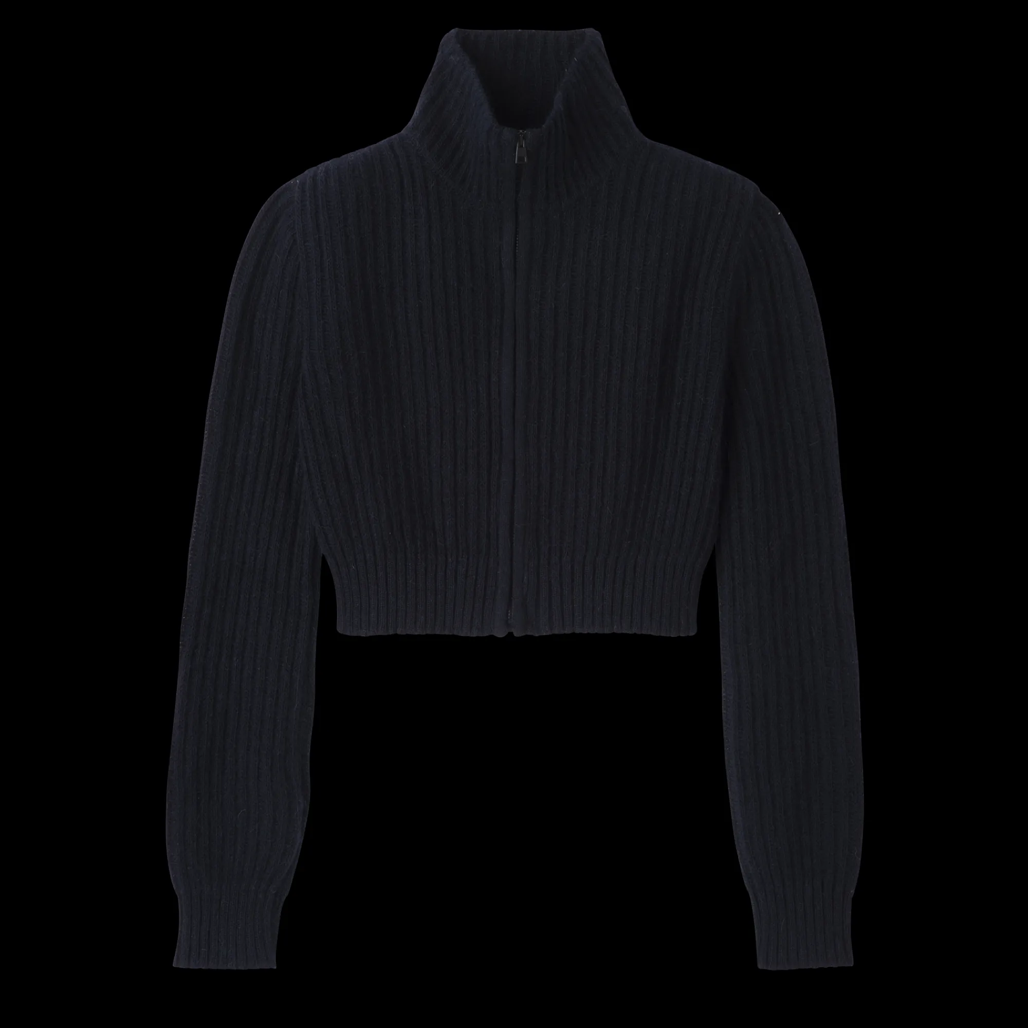 Outlet Kort Vest Met Ritskraag Tops en Blouses|Tricotkleding