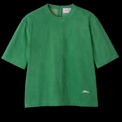 Outlet Korte Leren Top Tops en Blouses