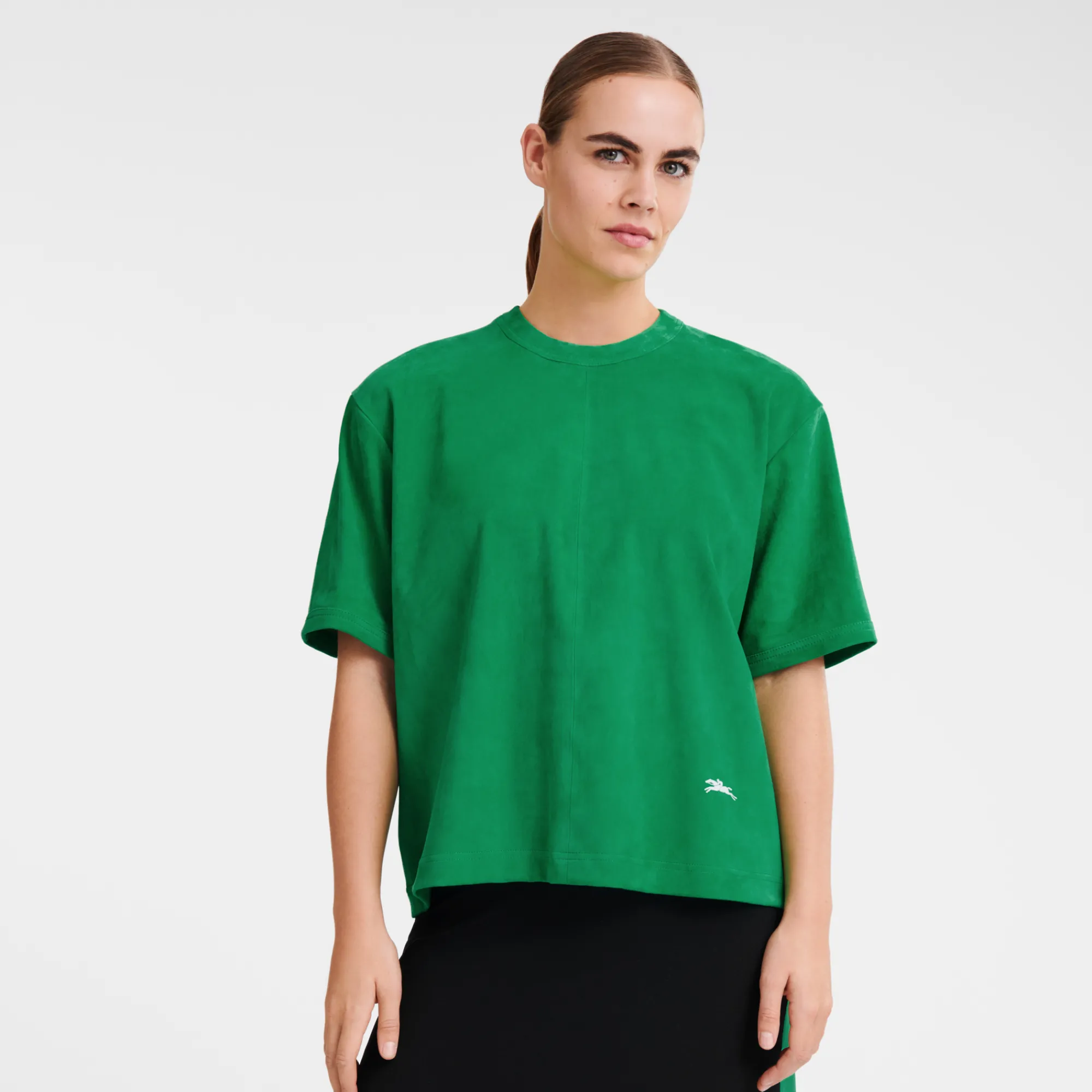 Outlet Korte Leren Top Tops en Blouses