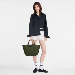 New Le Pliage Green Tas Met Handgreep Aan De Bovenkant M Le Pliage M|Le Pliage Green