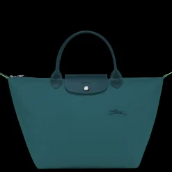 New Le Pliage Green Tas Met Handgreep Aan De Bovenkant M Le Pliage M|Le Pliage Green