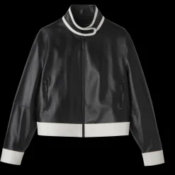 Leren Korte Blouson Mantels en Jack