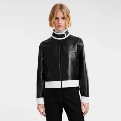 Leren Korte Blouson Mantels en Jack