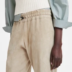Online Leren Rechte Broek Broeken & shorts