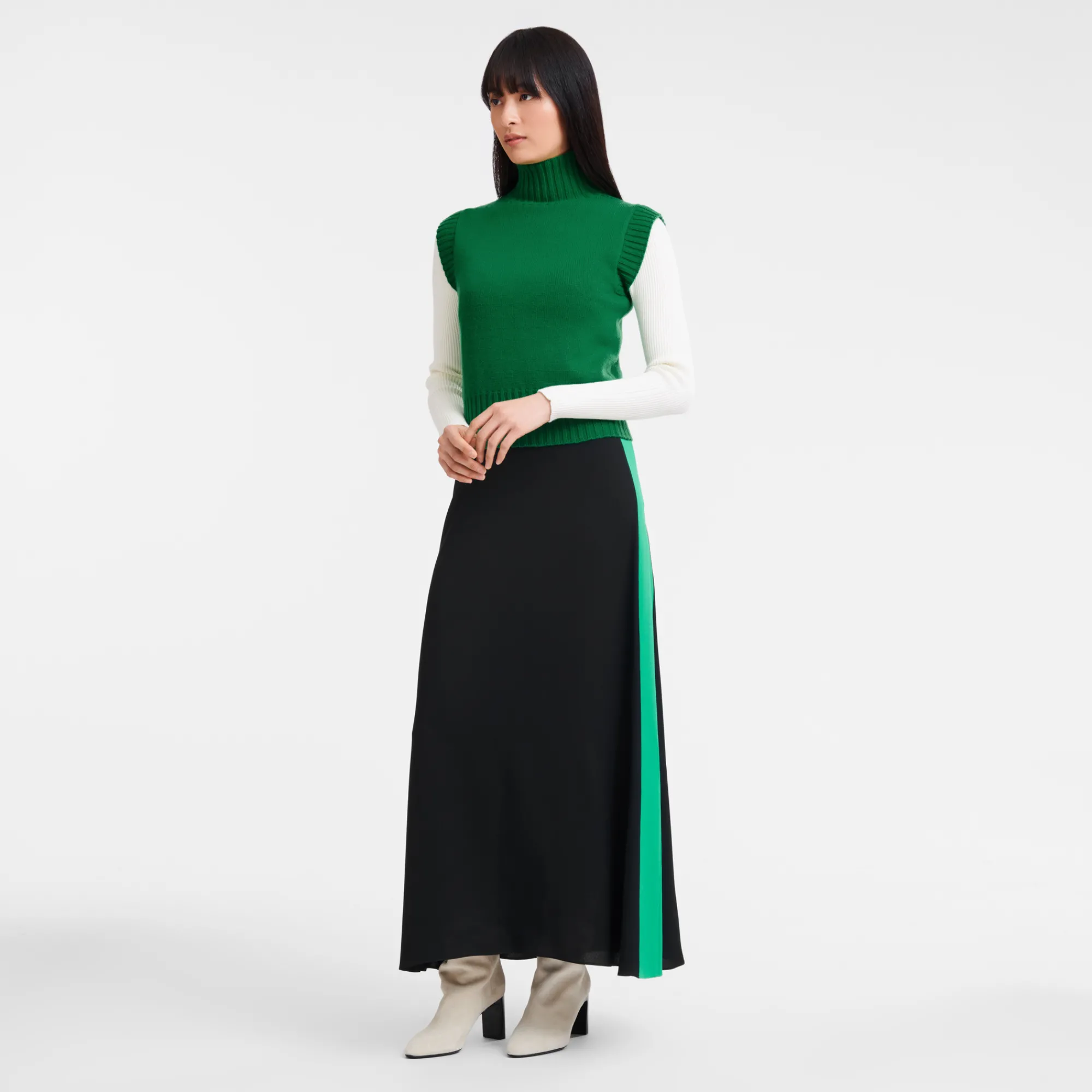 Outlet Mouwloze Trui Met Hoge Kraag Tops en Blouses|Tricotkleding