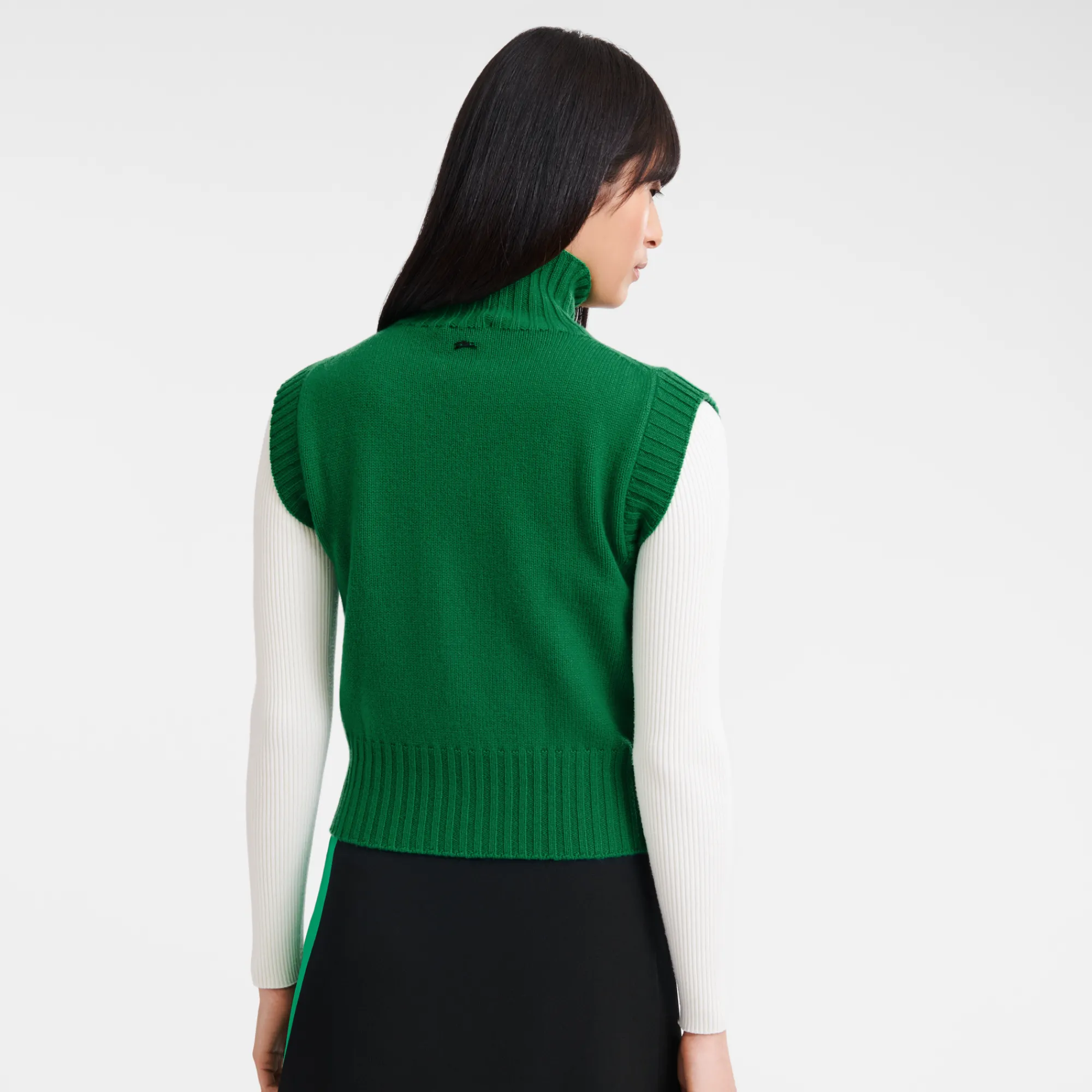 Outlet Mouwloze Trui Met Hoge Kraag Tops en Blouses|Tricotkleding