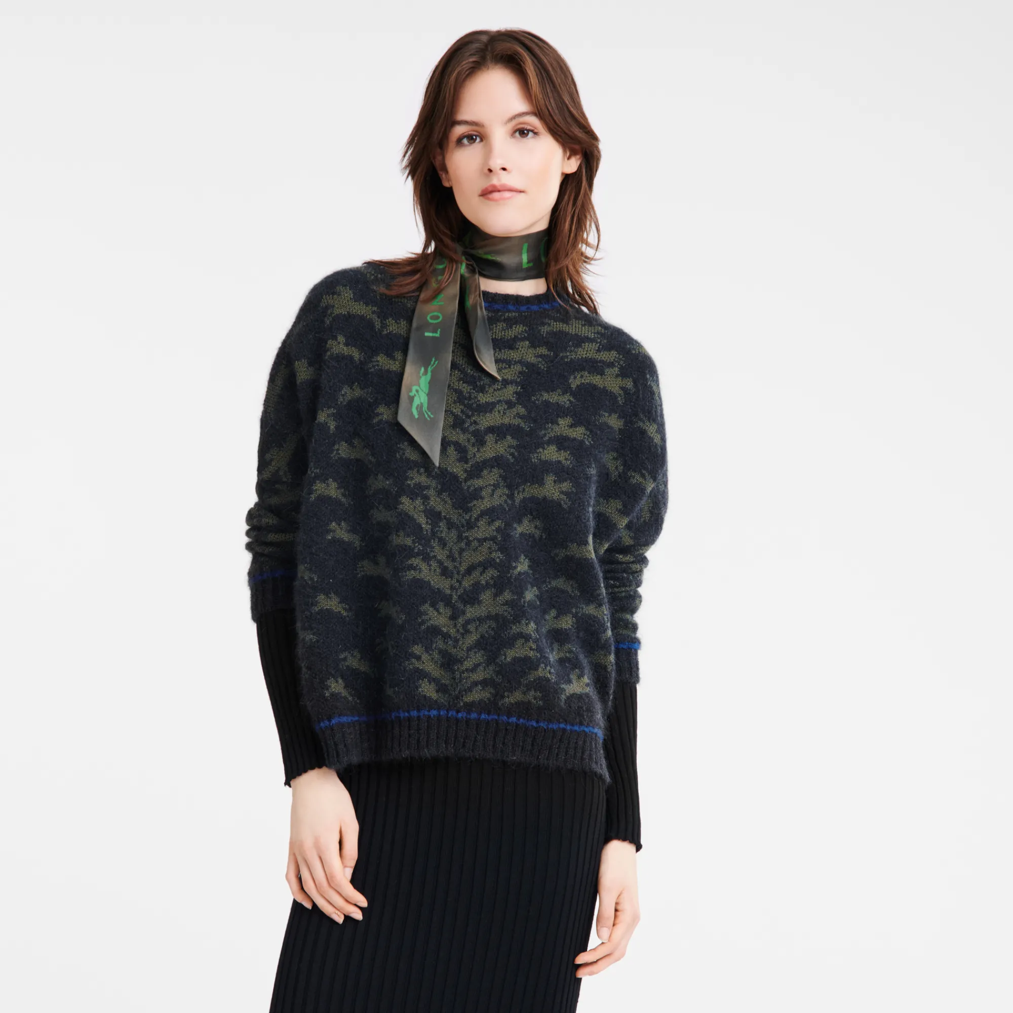 Online Trui Met Ronde Kraag Tops en Blouses|Tricotkleding